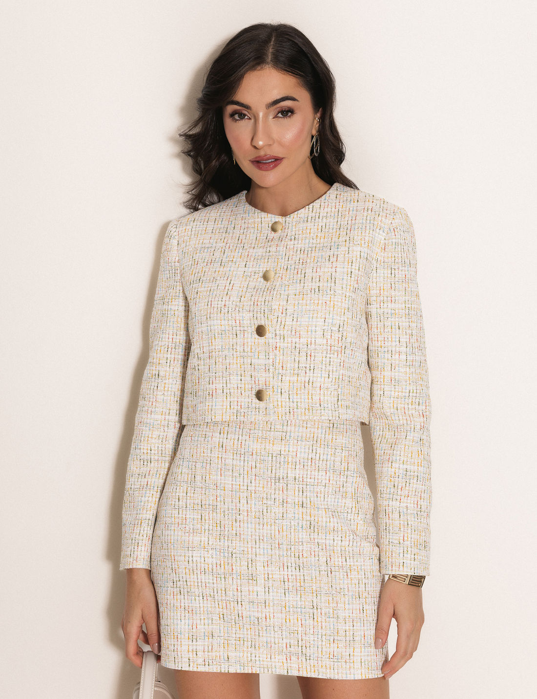 Casaqueto Tweed Rainbow - Unique Chic Casaqueto Tweed Rainbow - Unique Chic