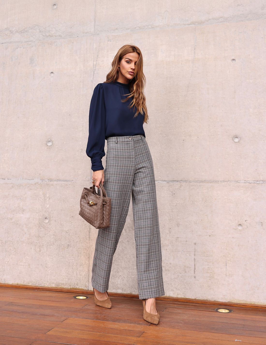 Blusa Crepe Gola Sport Manga Longa - Doce Flor