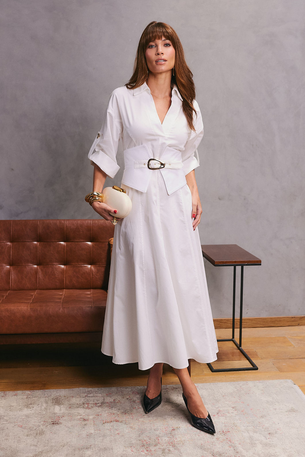 Vestido Chemise Com Corset - Unique Chic