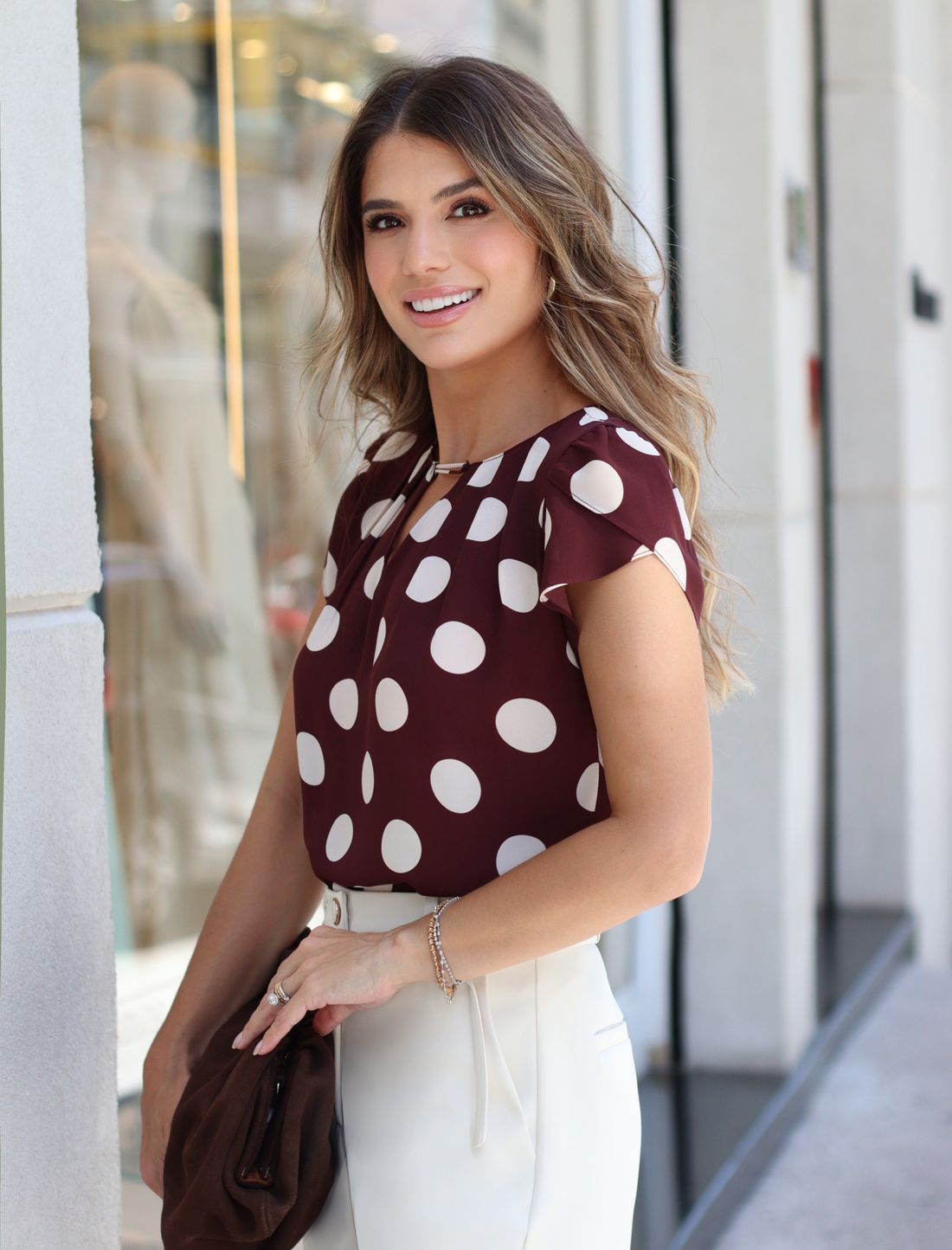 Blusa Máxi Poás Com Pregas Manga Tulipa - Doce Flor