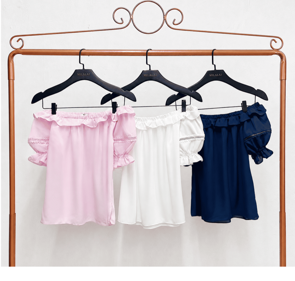 Blusa Crepe Ciganinha Babados - Milalai Blusa Crepe Ciganinha Babados - Milalai