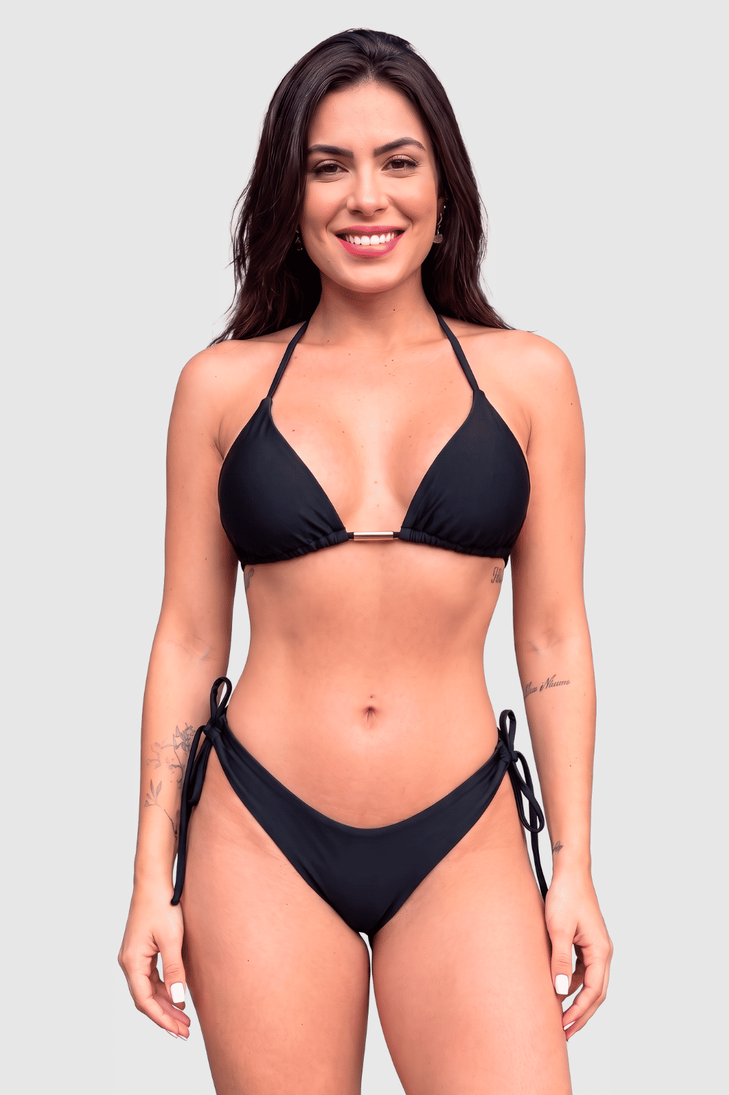 CONJUNTO CORTININHA ASA DELTA DE AMARRAR | PRETO CONJUNTO CORTININHA ASA DELTA DE AMARRAR | PRETO