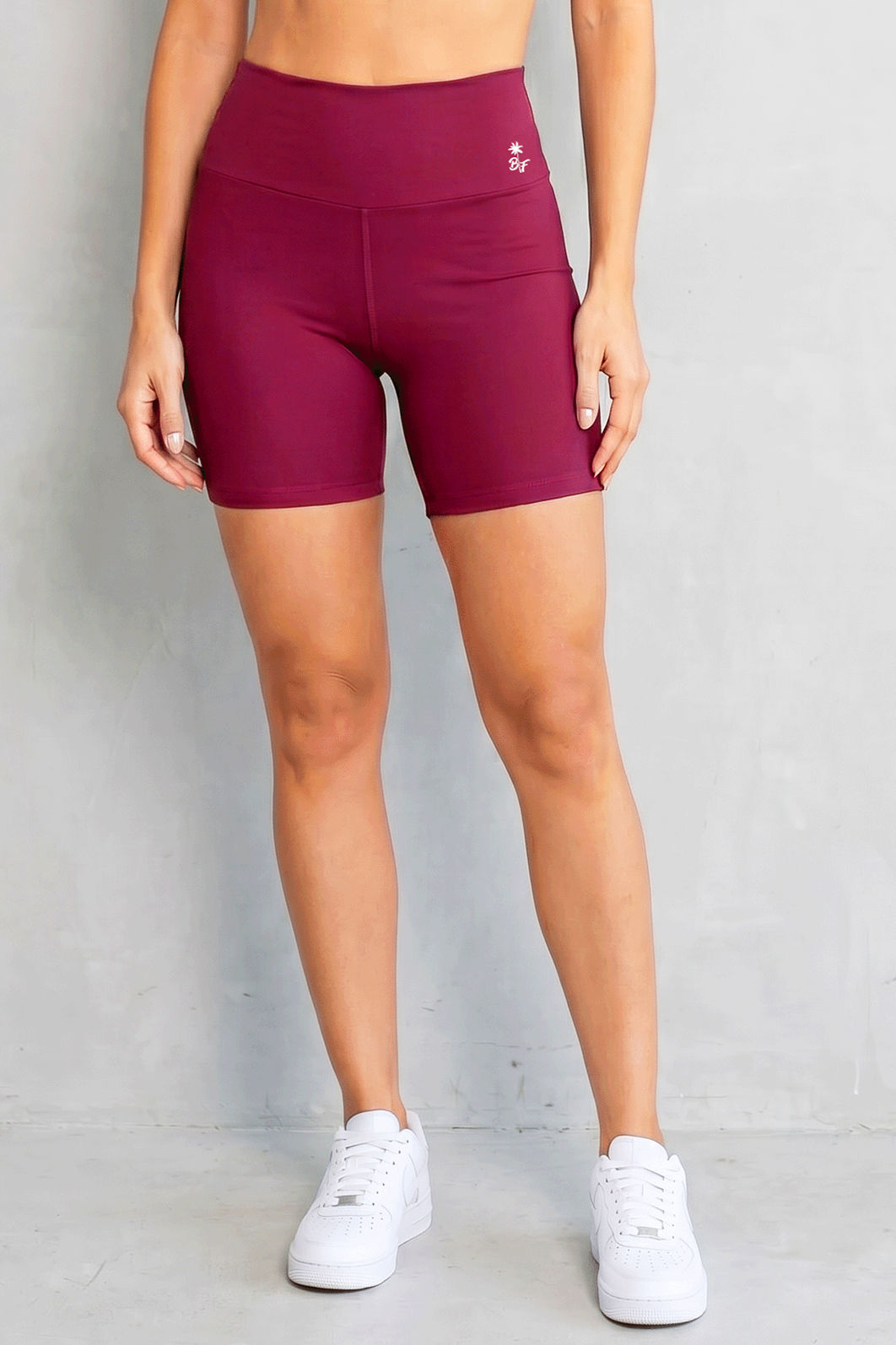SHORT FITNESS FEMININO VINHO BENDITO FAROL - ZERO TRANSPARÊNCIA