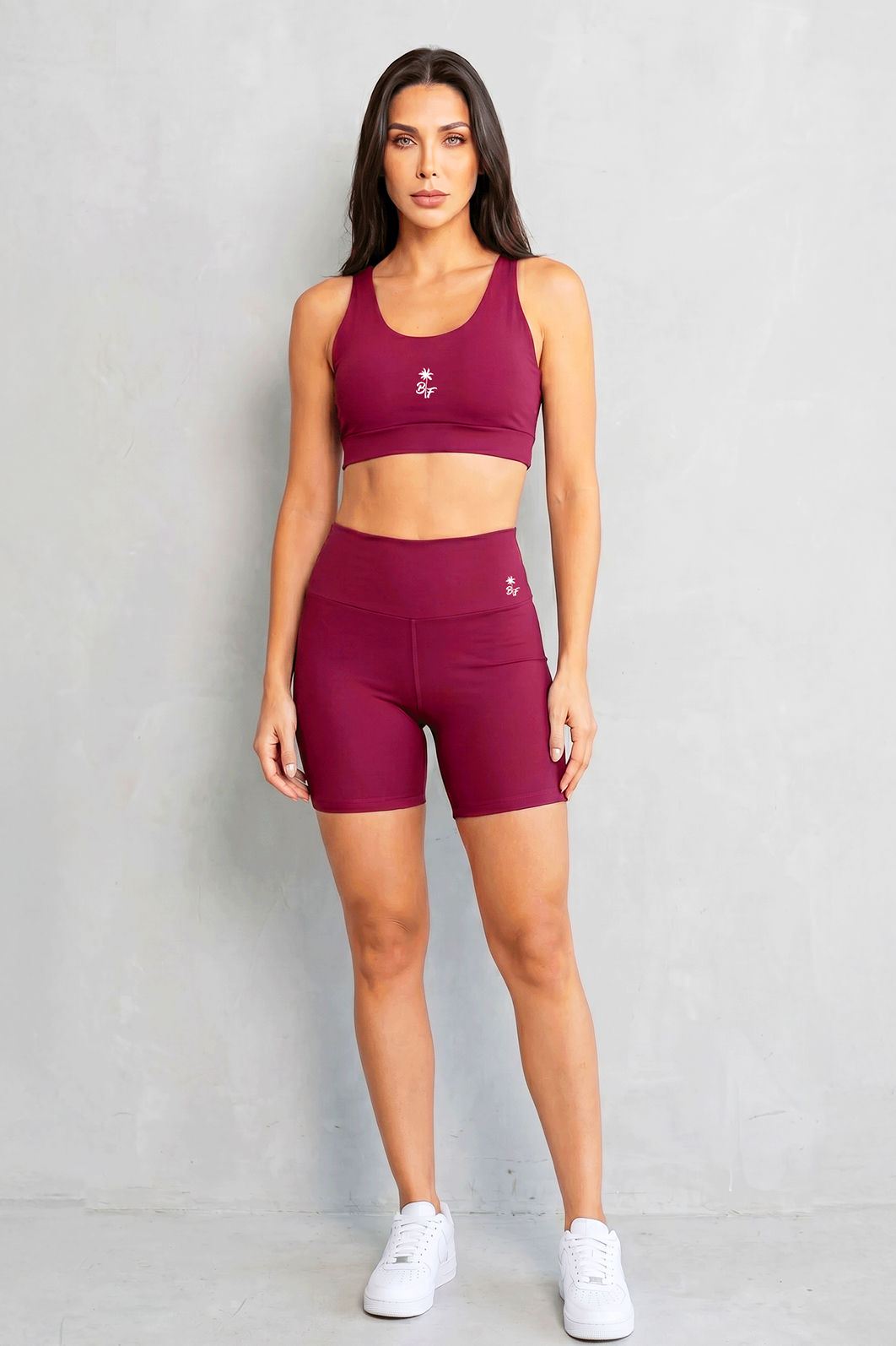 SHORT FITNESS FEMININO VINHO BENDITO FAROL - ZERO TRANSPARÊNCIA