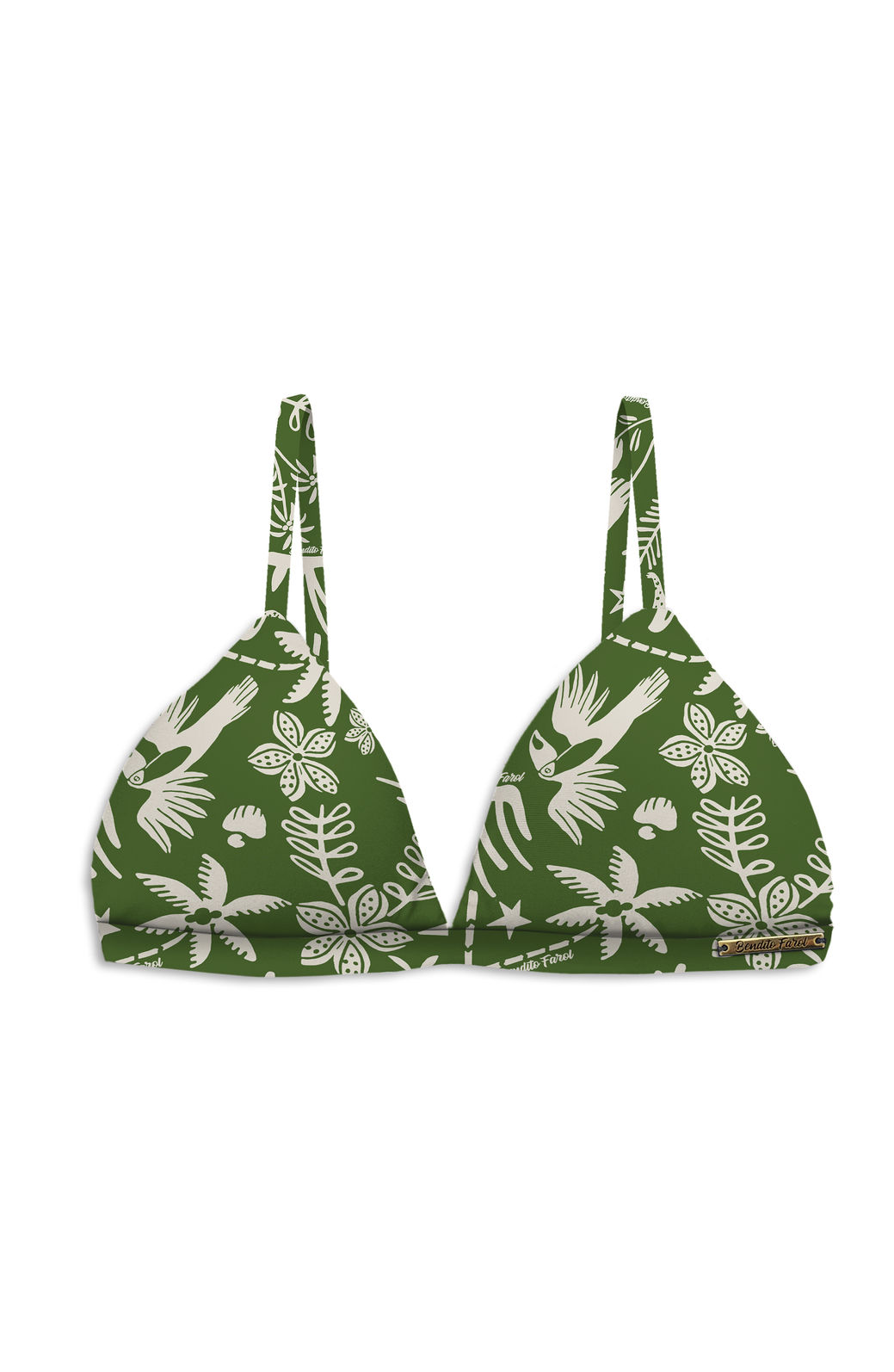 TOP DE BIQUÍNI SURF CORTININHA FIXA | OLIVA TOP DE BIQUÍNI SURF CORTININHA FIXA | OLIVA