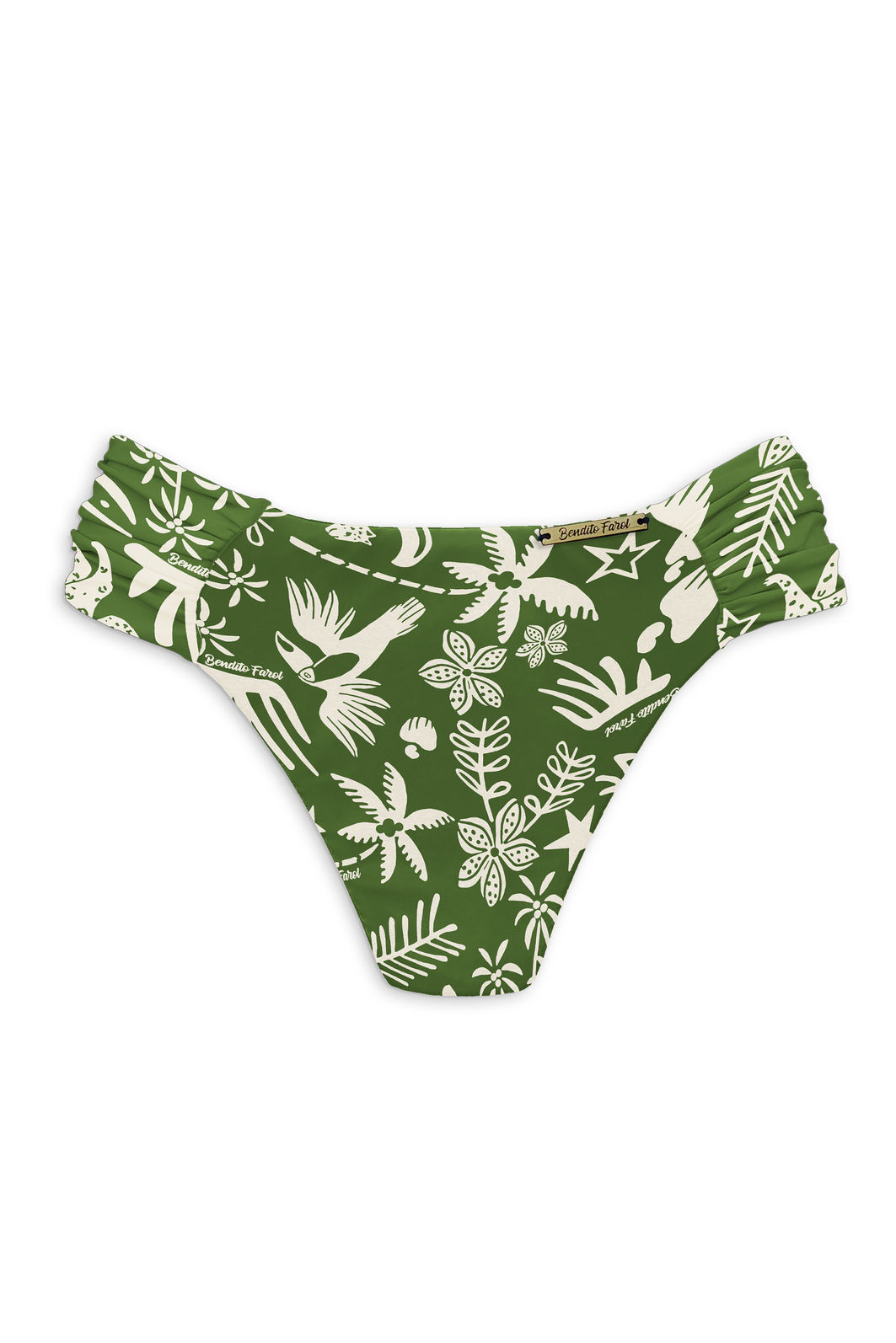 CALCINHA DE BIQUÍNI BORBOLETA INTEIRA | OLIVA CALCINHA DE BIQUÍNI BORBOLETA INTEIRA | OLIVA