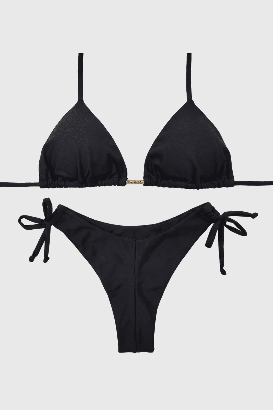 CONJUNTO CORTININHA ASA DELTA DE AMARRAR | PRETO CONJUNTO CORTININHA ASA DELTA DE AMARRAR | PRETO