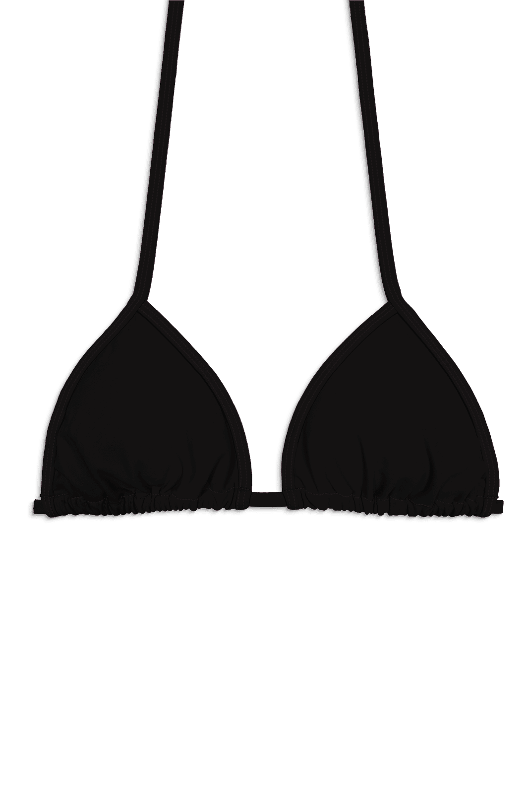 TOP DE BIQUÍNI CORTININHA BABY VIES | PRETO LISO