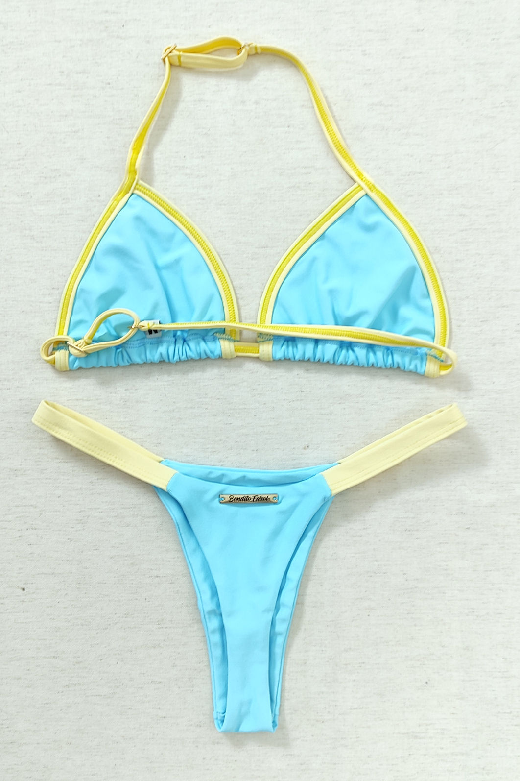 CONJUNTO MARQUINHA BABY | TOP VIES + CALCINHA BABY FIO AZUL SKY E AMARELO MANTEIGA CONJUNTO MARQUINHA BABY | TOP VIES + CALCINHA BABY FIO AZUL SKY E AMARELO MANTEIGA
