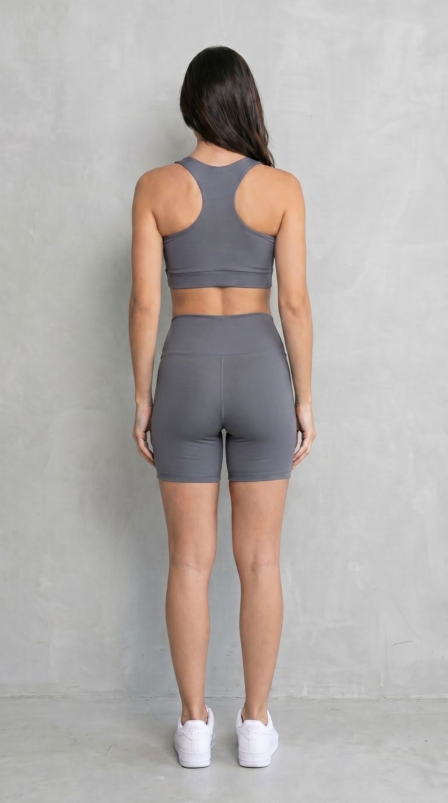 CONJUNTO FITNESS FEMININO TOP E SHORT AÇO BENDITO FAROL