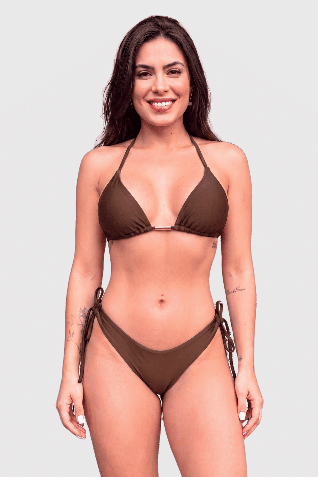 CONJUNTO CORTININHA ASA DELTA DE AMARRAR | MARROM CONJUNTO CORTININHA ASA DELTA DE AMARRAR | MARROM