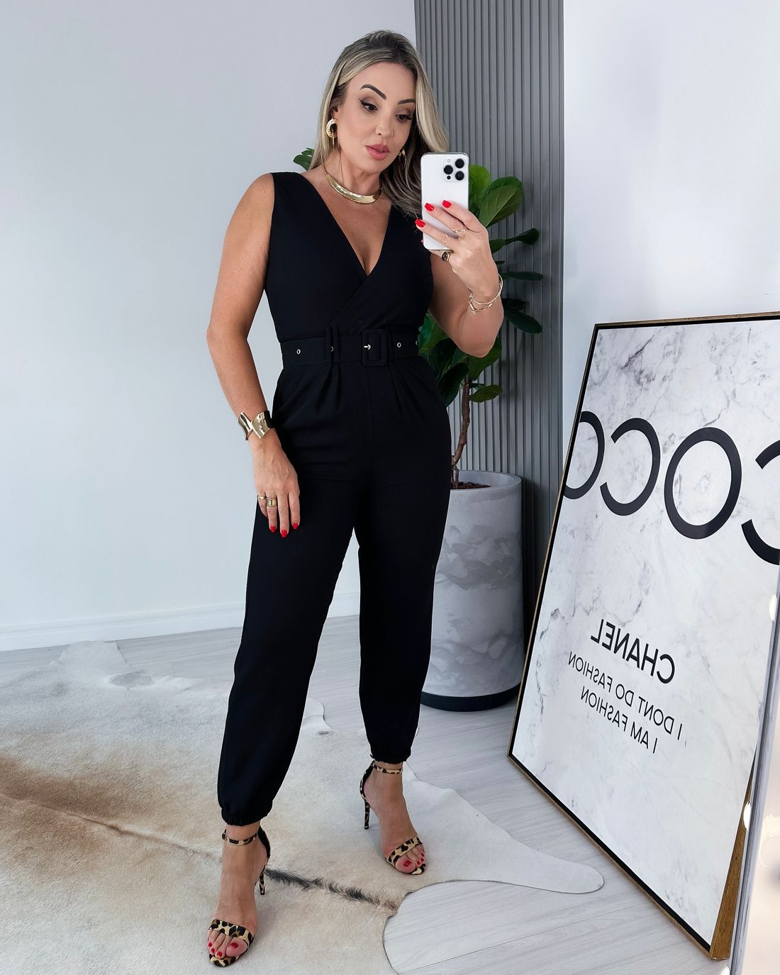 MACACÃO JOGGER SORAIA - PRETO