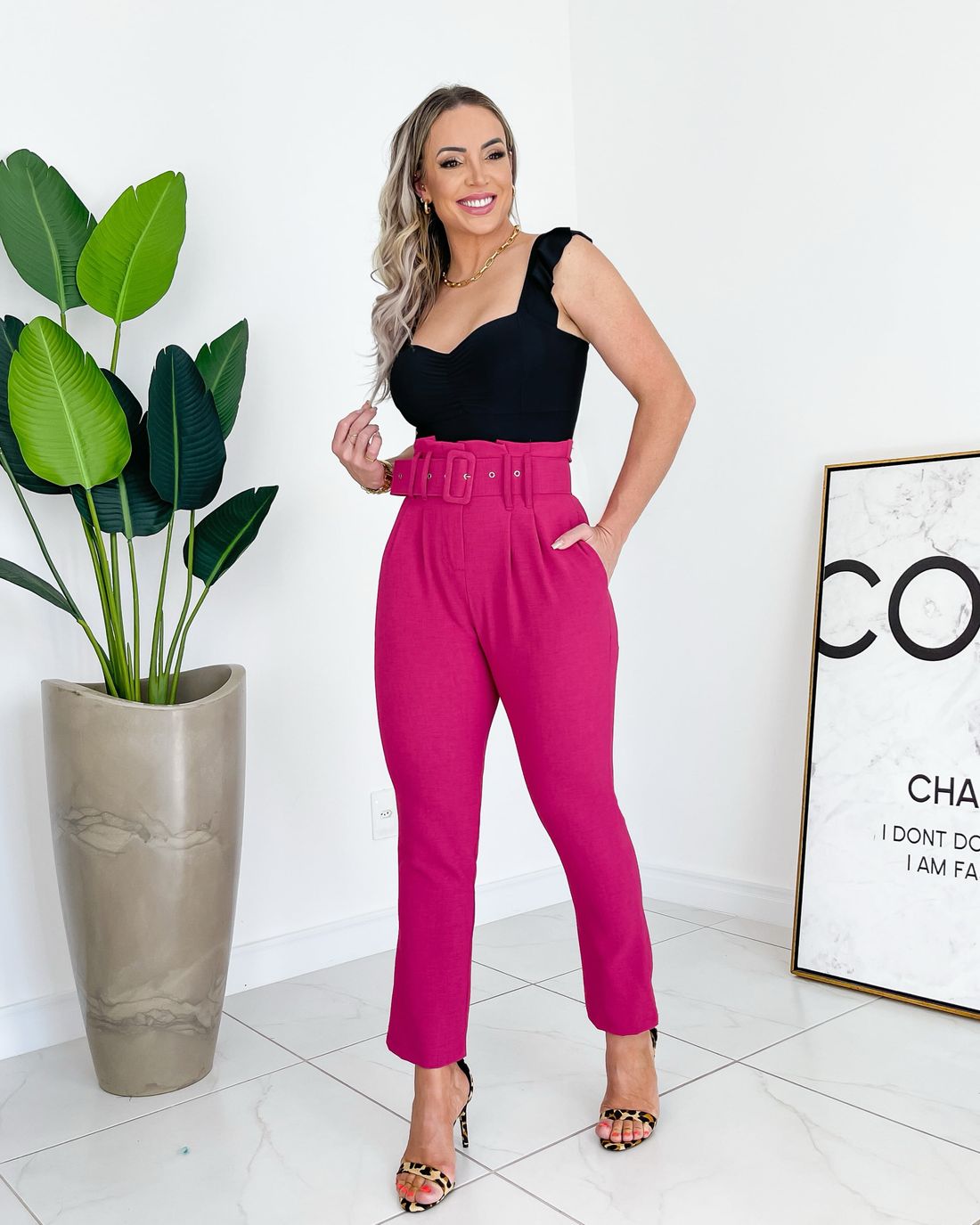 Calça best sale clochard justa