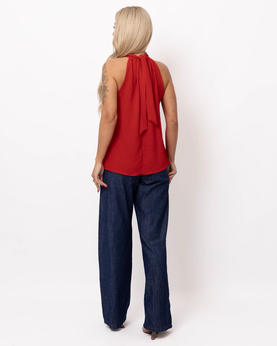 CALÇA PANTALONA ALFAIATARIA JEANS GLEICE CALÇA PANTALONA ALFAIATARIA JEANS GLEICE