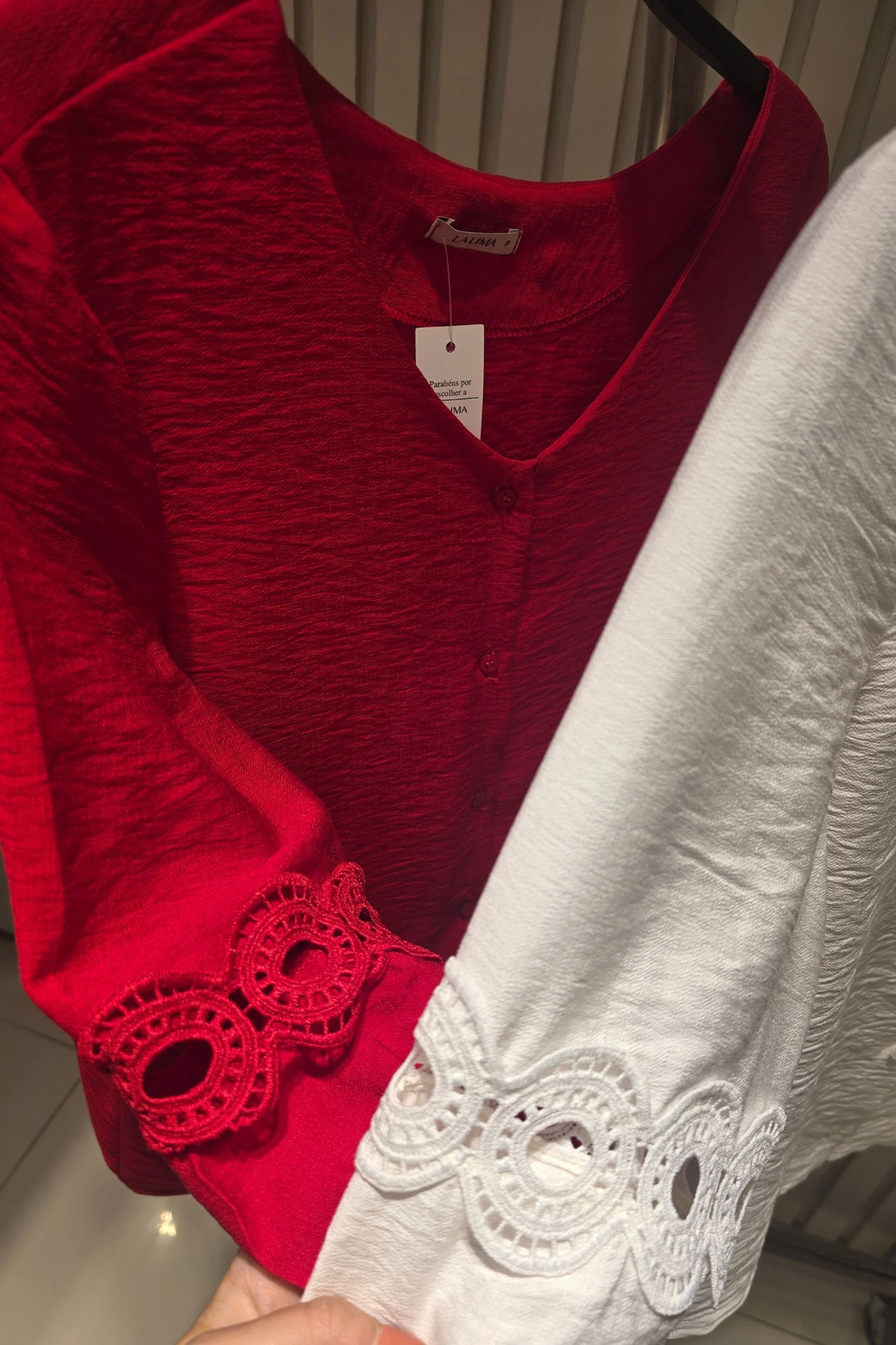 Camisa Renda Grace 3 Cores