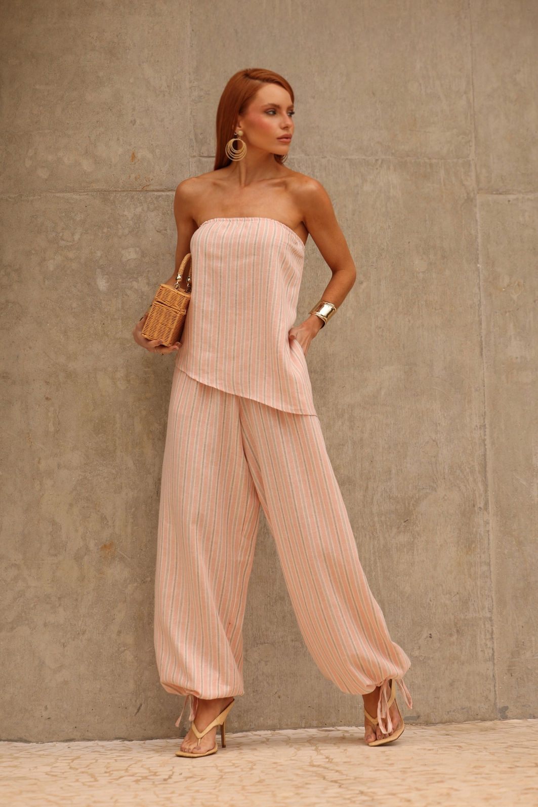 Calça Pantalona Aladim Linho 3 Cores