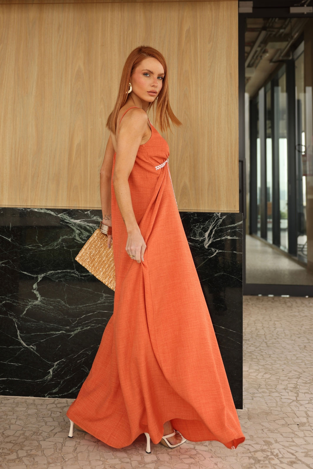 Vestido Lace Longo Renda 3 Cores Vestido Lace Longo Renda 3 Cores