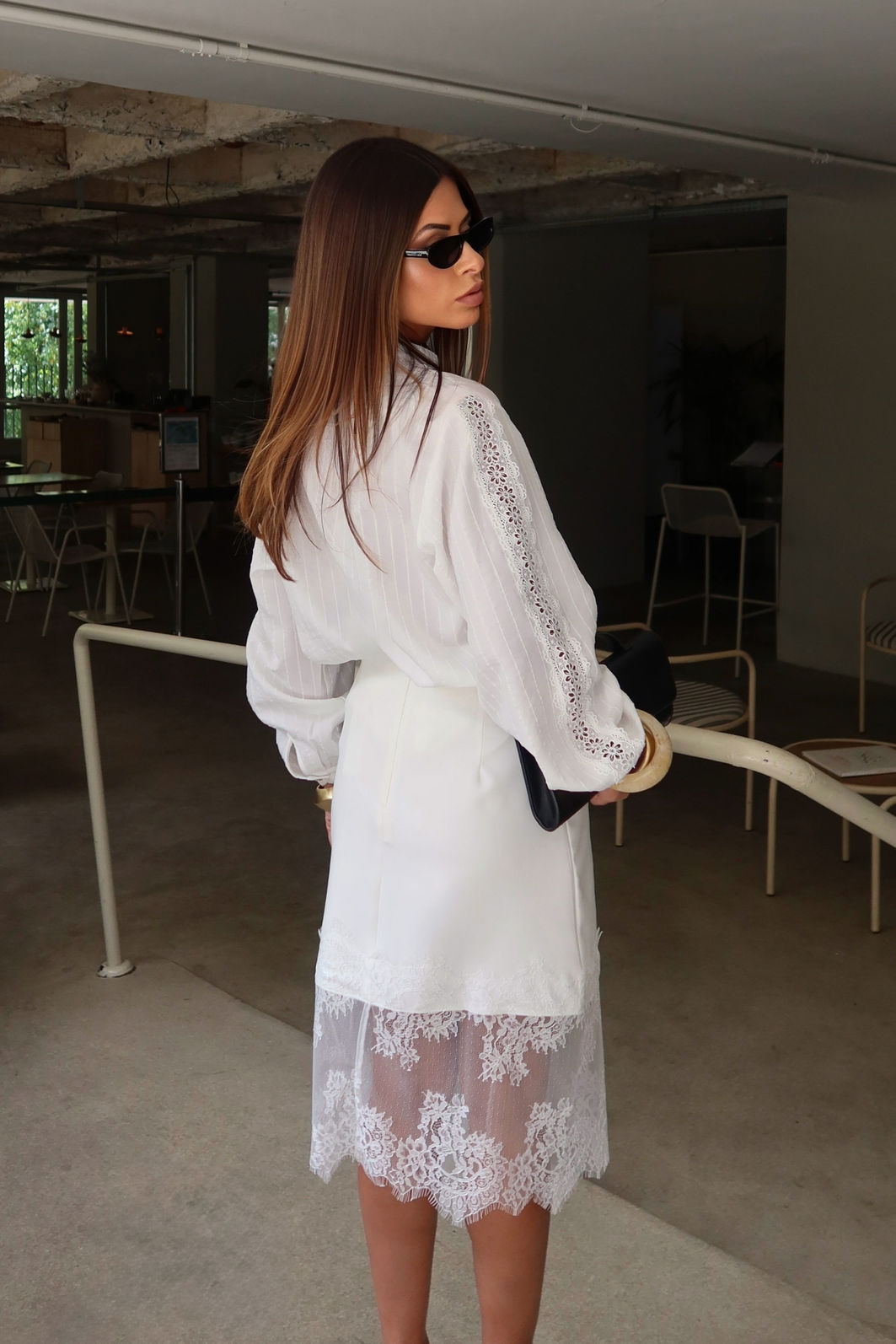 Camisa Renda Bordada 2 Cores