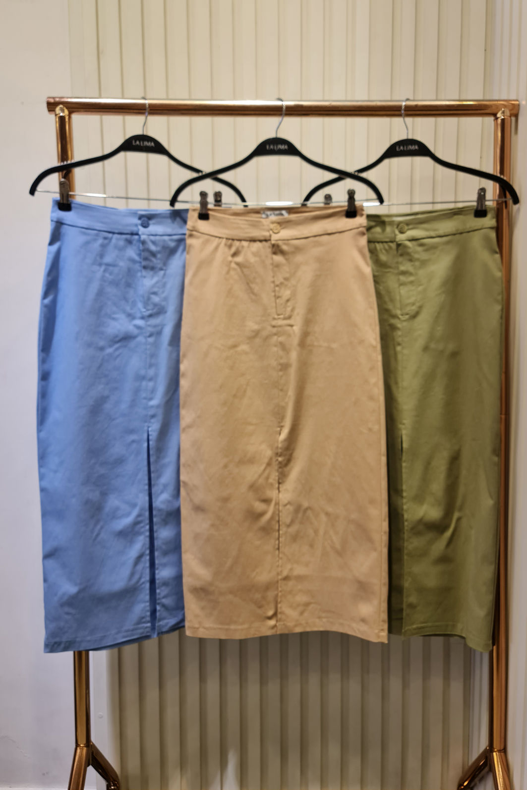 Saia em Bengaline com Fenda Frontal 3 Cores