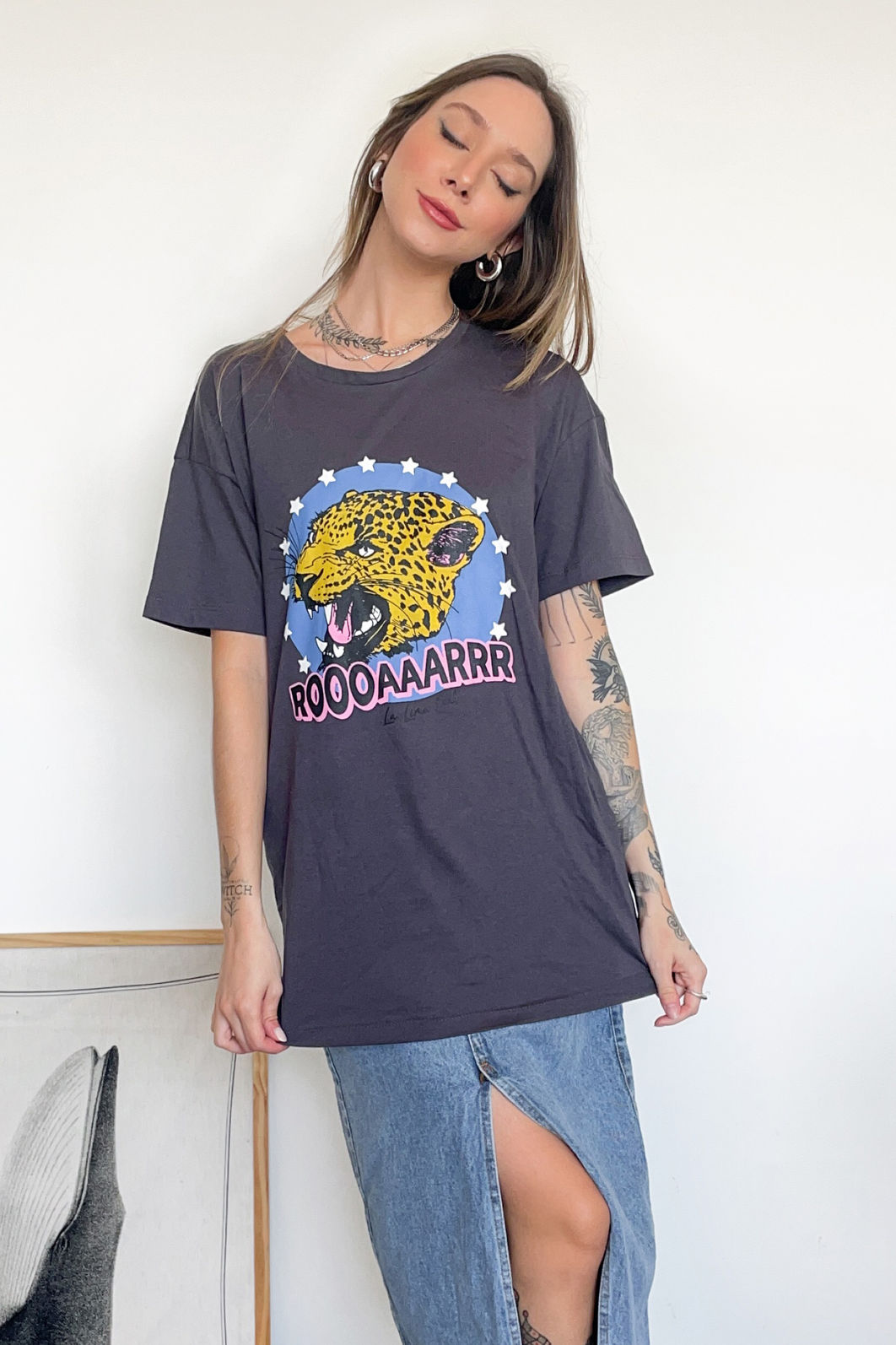 Tshirt Over Roar Algodão 3 Cores Tshirt Over Roar Algodão 3 Cores