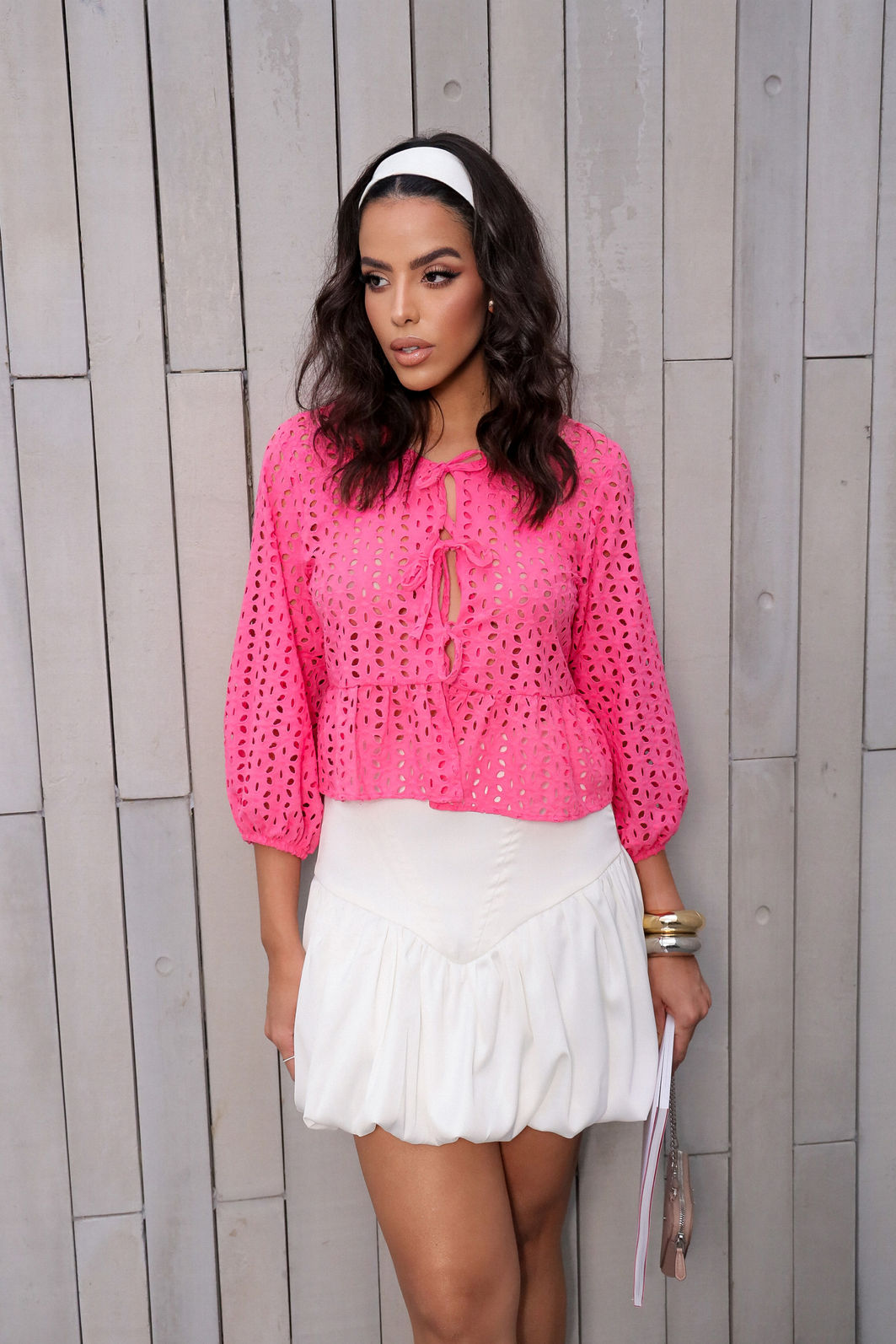 Bata Lacinhos Laise Bordado Flor Bata Lacinhos Laise Bordado Flor