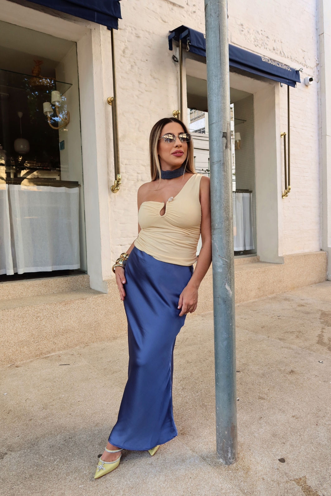 Blusa 1 Ombro com Fivela 5 Cores