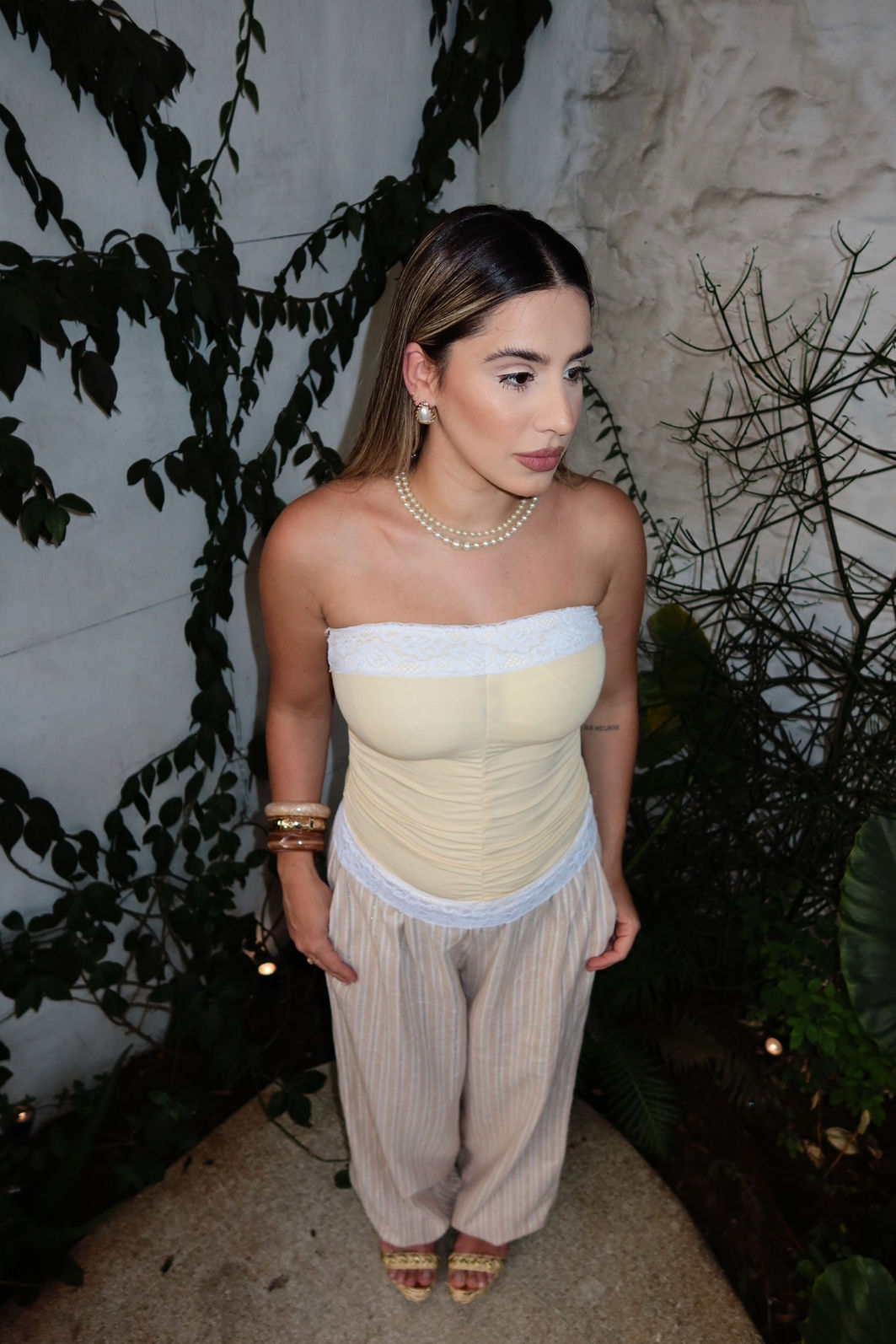 Tomara Caia Renda Drapeada 5 Cores