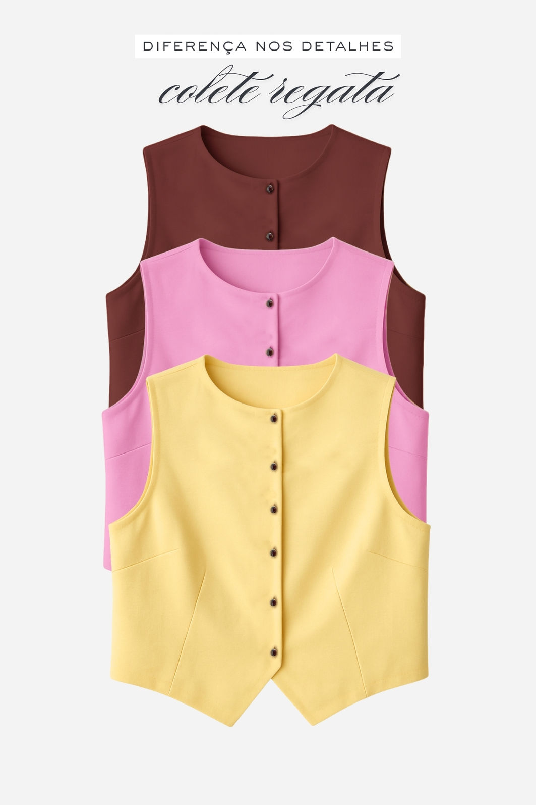 Colete Regata Alfaiataria Marrant 3 Cores