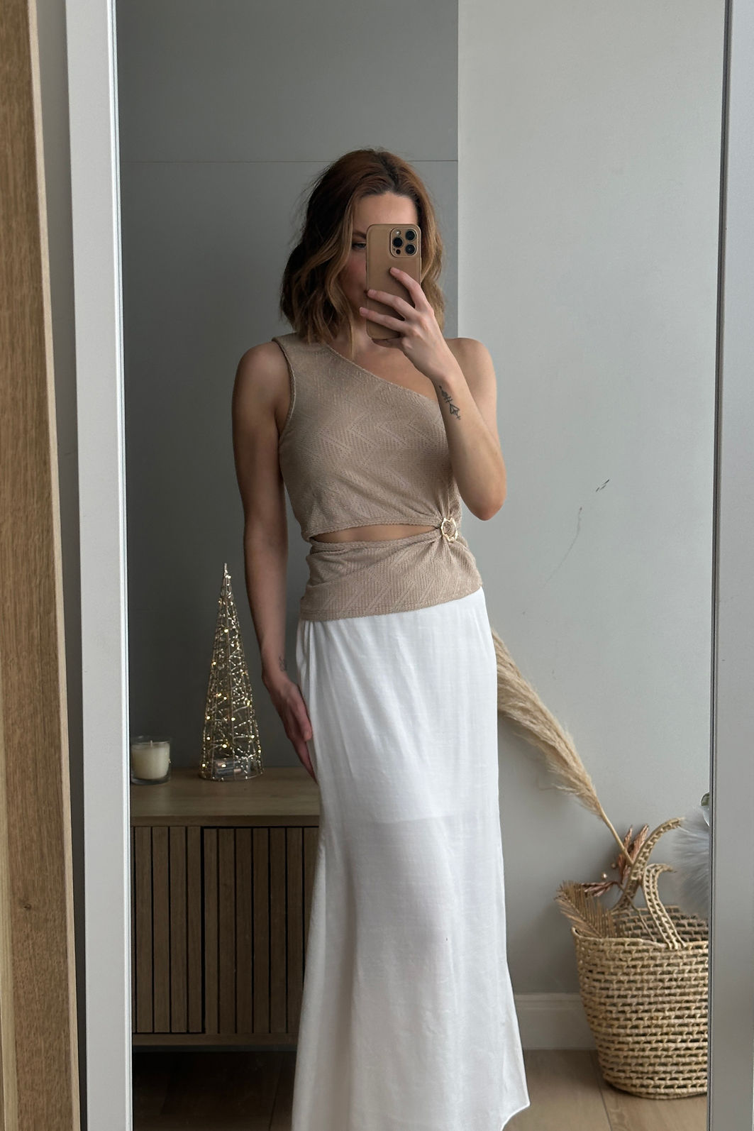 Blusa 1 Ombro Renda Fivela Orgânica 4 Cores