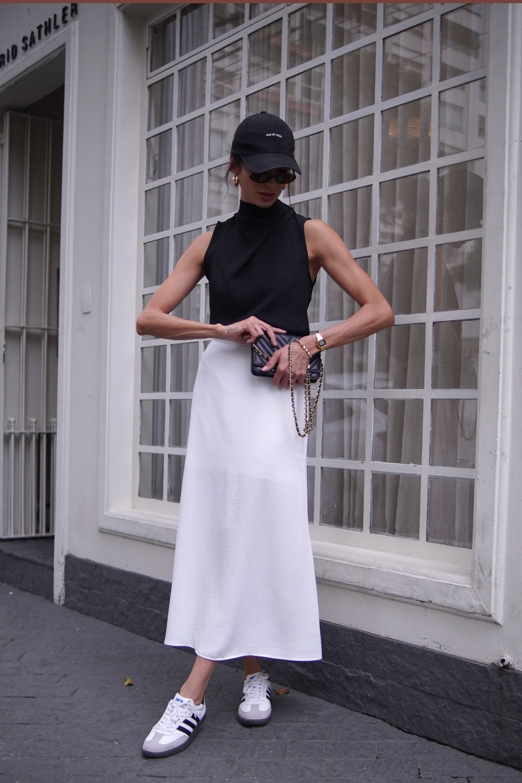 Saia Crepe Grosso Longa Evasê 3 Cores