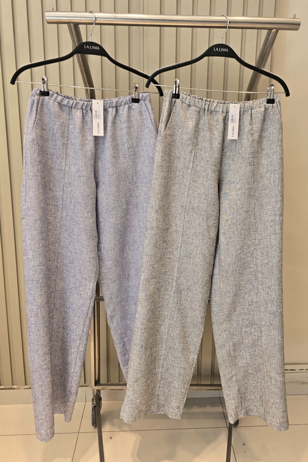 Calça Pantalona Linho Brilho 2 Cores