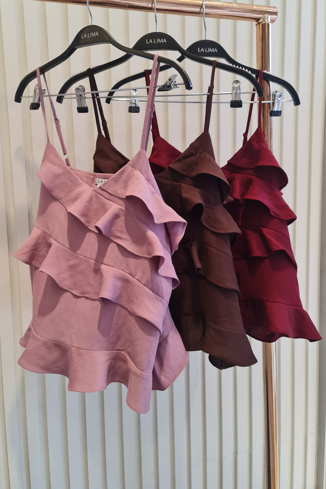 Blusa Alça Babados 3 Cores