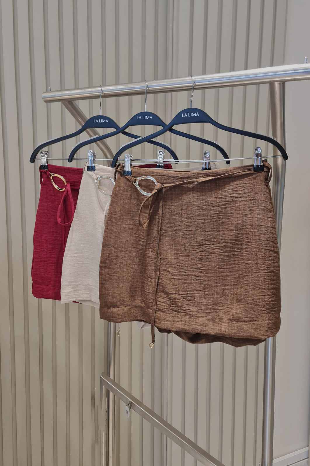 Short Saia Cinto Boho 3 Cores