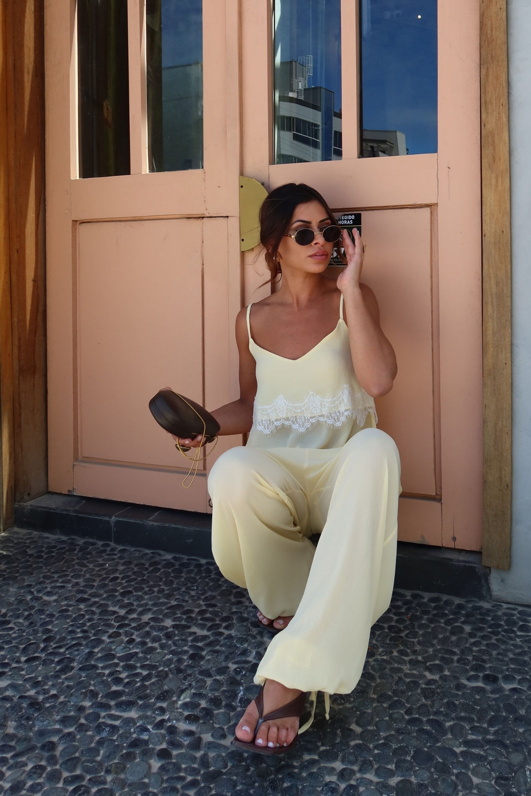 Calça Pantalona Aladim com Barra Ajustável 4 cores Calça Pantalona Aladim com Barra Ajustável 4 cores