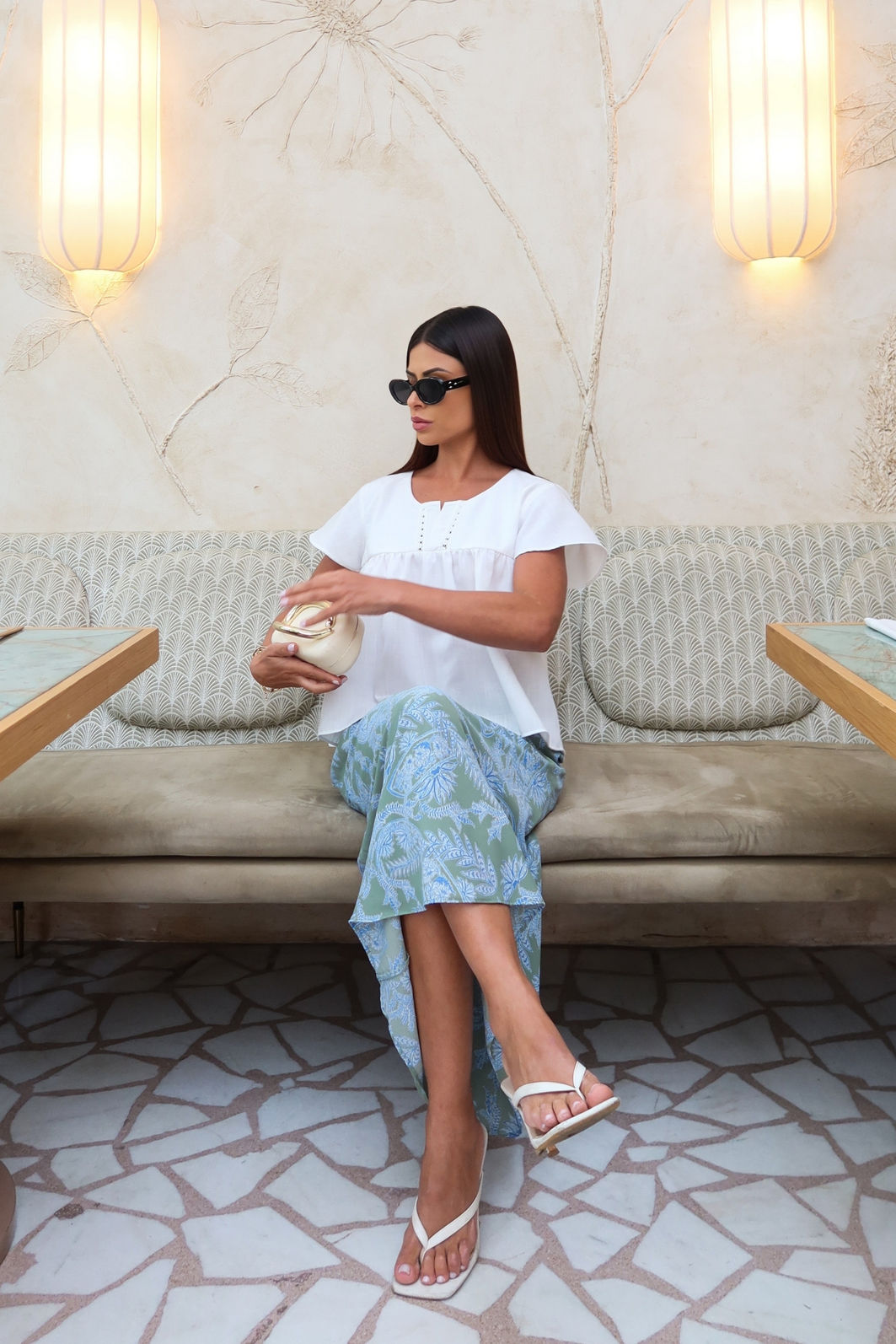 Bata de Manga com Pala e Renda 3 Cores