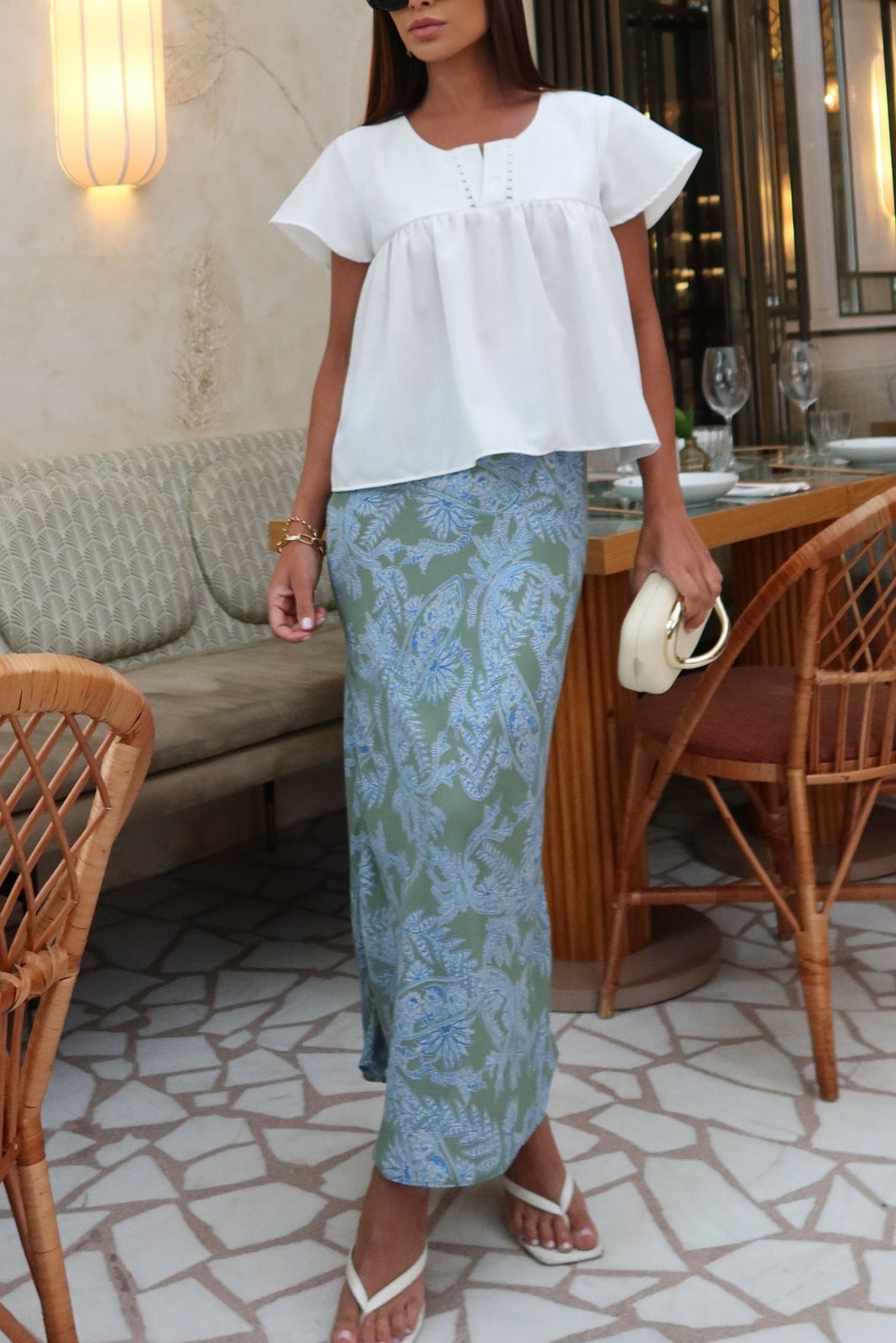 Saia Sereia Estampada Bestseller 2 Cores Saia Sereia Estampada Bestseller 2 Cores