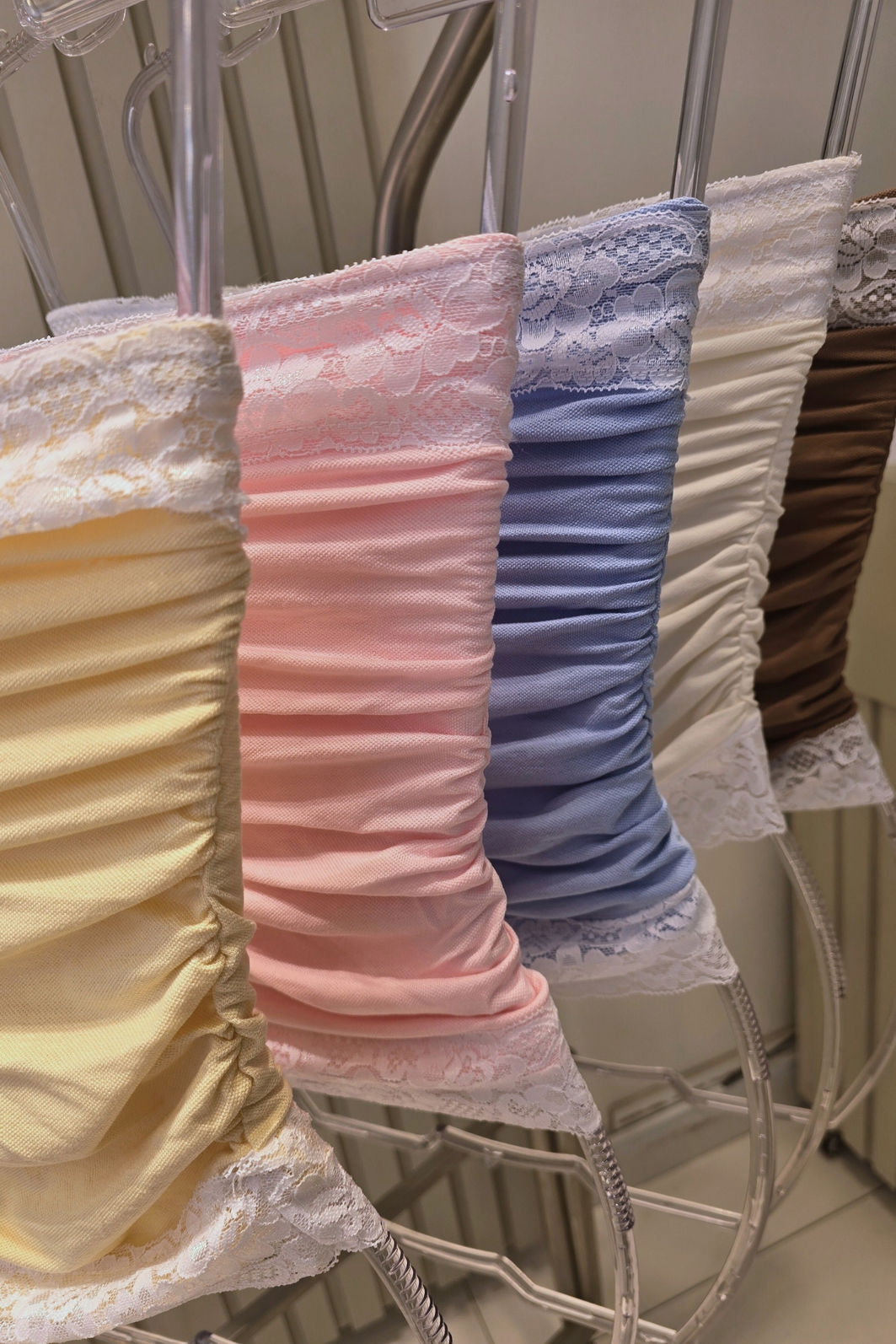 Tomara Caia Renda Drapeada 5 Cores