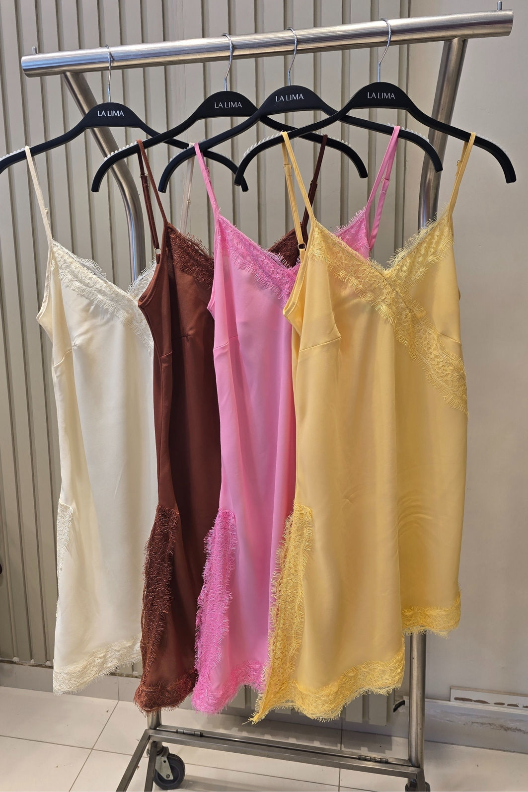 Blusa Vestido Renda Crepe 4 Cores