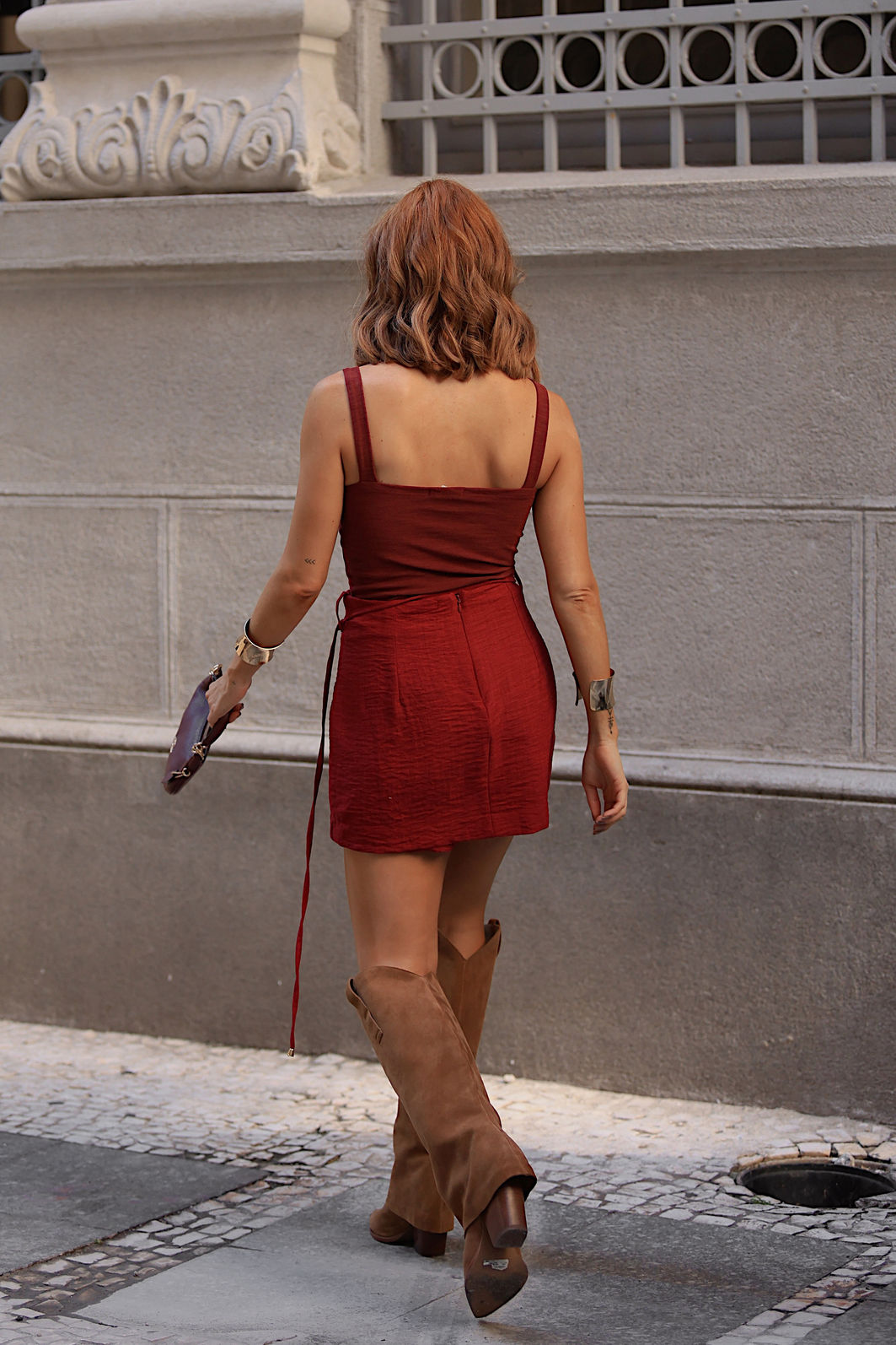 Short Saia Cinto Boho 3 Cores