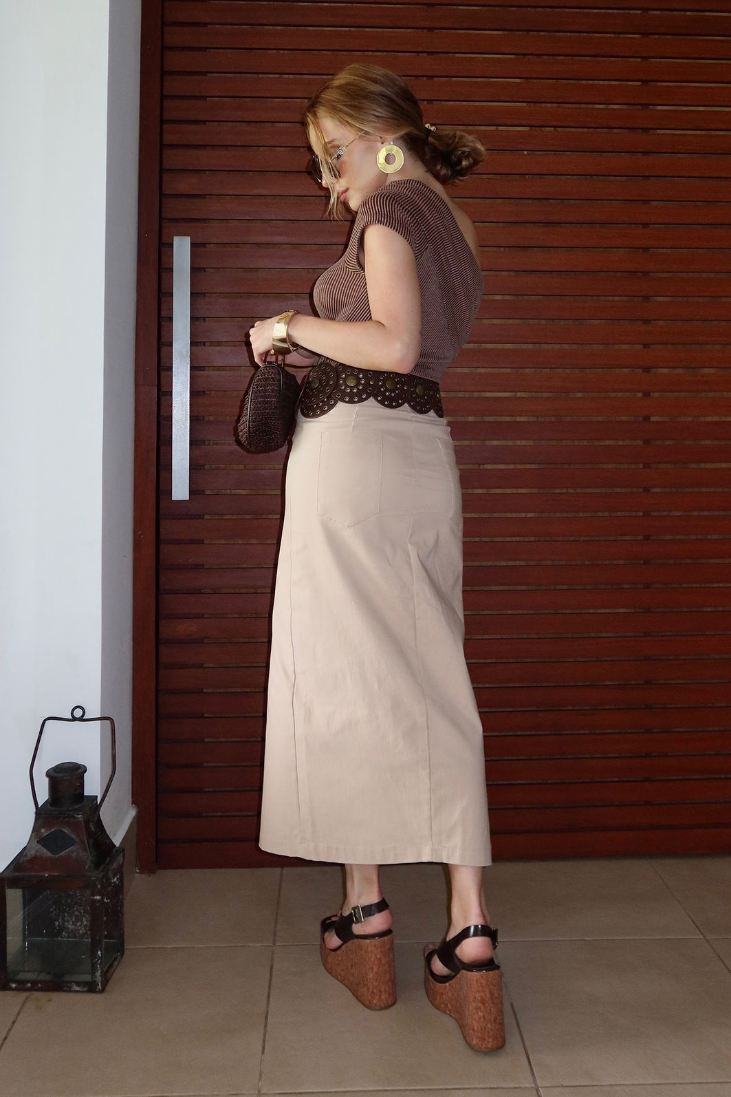 Saia em Bengaline com Fenda Frontal 3 Cores