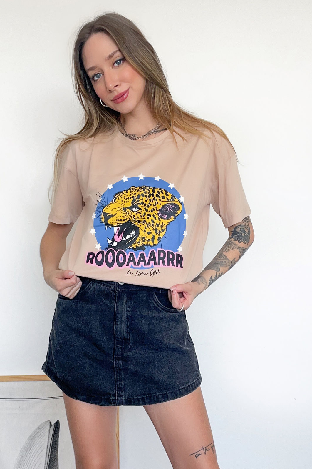 Tshirt Over Roar Algodão 3 Cores Tshirt Over Roar Algodão 3 Cores