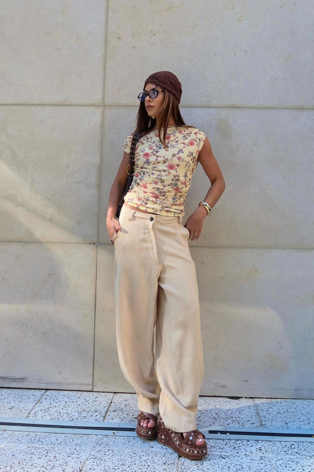 Blusa Drapeada em Tule Floral 2 Cores