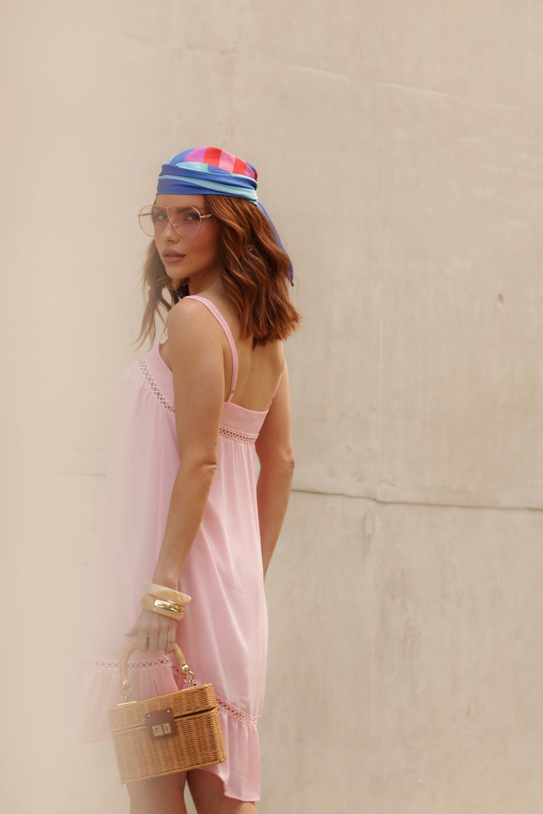 Vestido de Alças em Crepe Chiffon com Renda 3 Cores