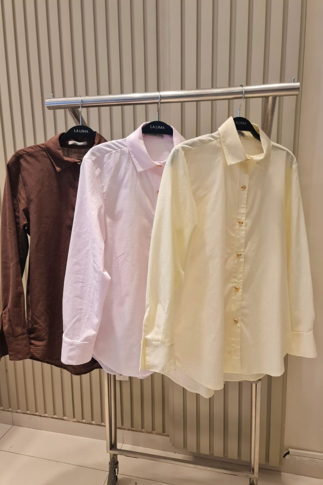 Camisa Oversized 100% Algodão com Textura 3 Cores Camisa Oversized 100% Algodão com Textura 3 Cores