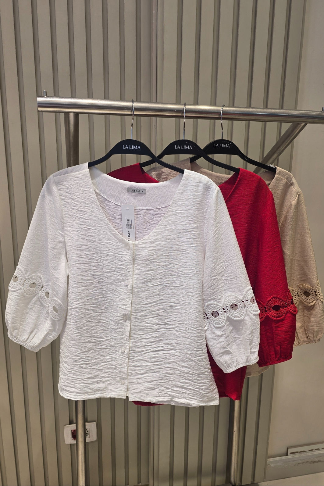 Camisa Renda Grace 3 Cores