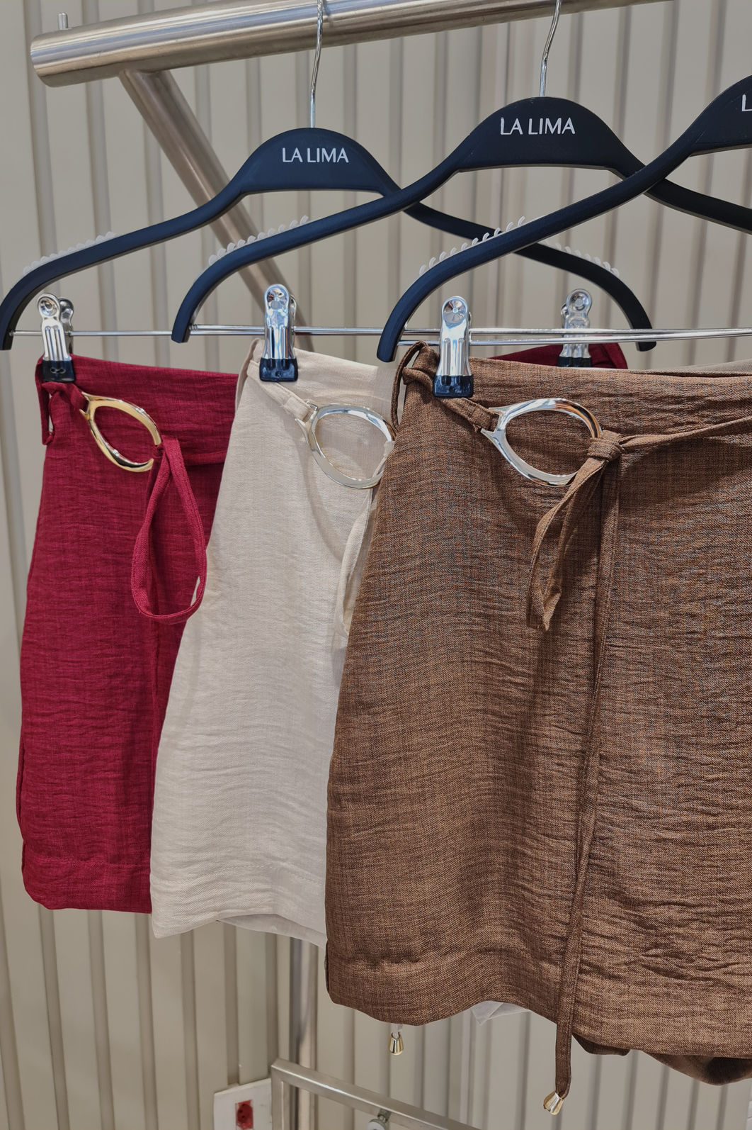 Short Saia Cinto Boho 3 Cores