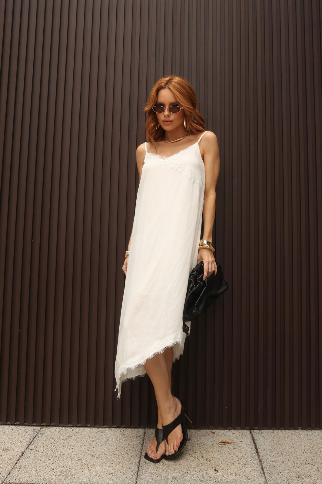 Vestido Midi Longo Renda Viscose 3 Cores