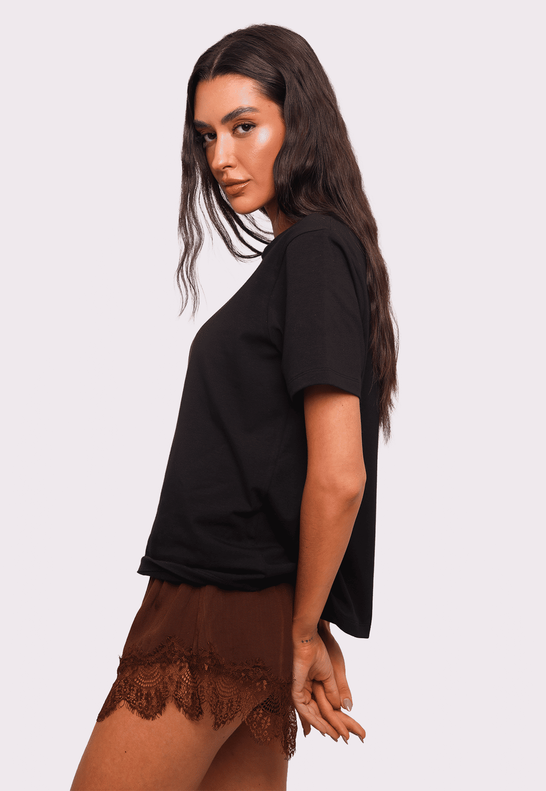 shorts lingerie kiara marrom mundo lolita