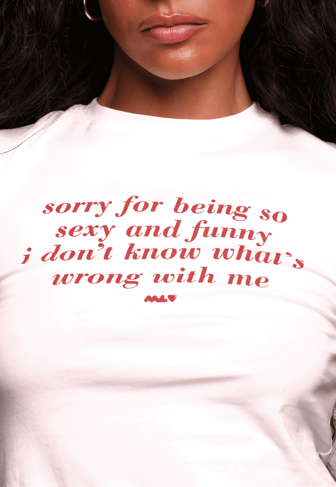 baby tee sorry for being mundo lolita