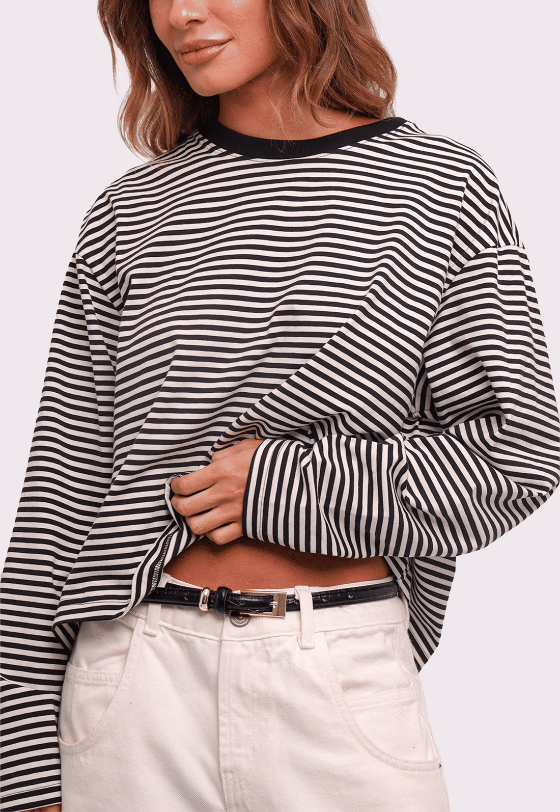 blusa manga longa black stripe mundo lolita blusa manga longa black stripe mundo lolita